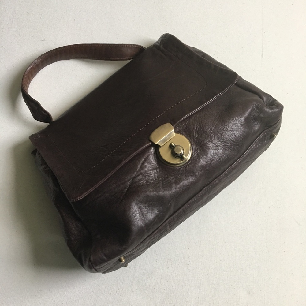 JAS M.B. LONDON leather satchel